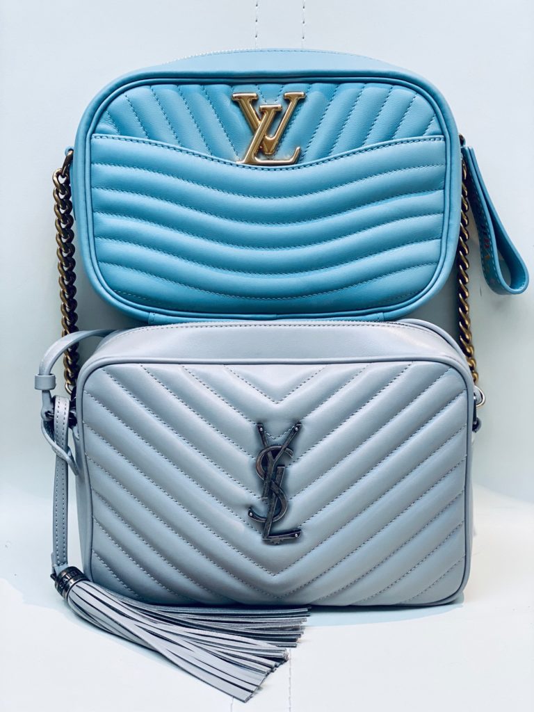 Louis Vuitton New Wave camera bag vs YSL Lou camera bag comparison