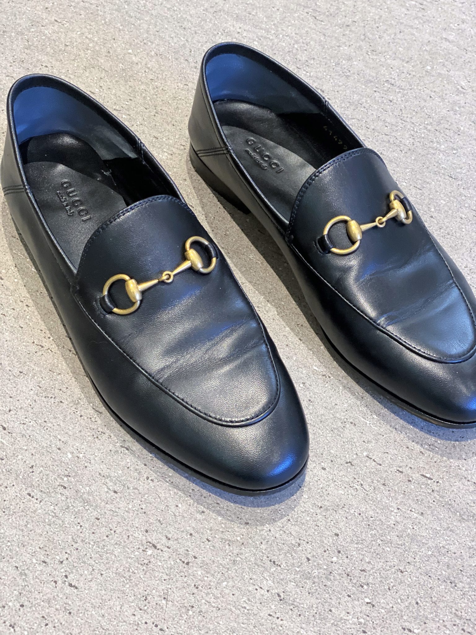 gucci suede brixton web loafers